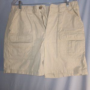 Men's Croft & Barrow Pull-On 9.5-inch Cargo Shorts – Khaki Size 34 7.5 IN (M)
